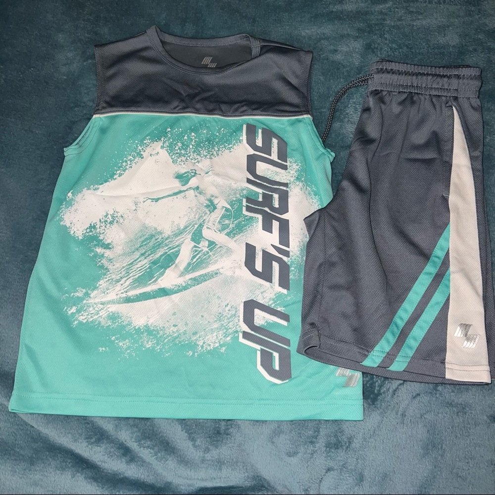 The Children‘s Place Performance Tank Top and Basketball Shorts Set